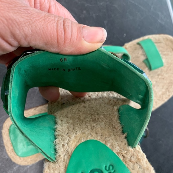 Michael Kors Green  Espadrilles Sandals Size 6 - Picture 5 of 6